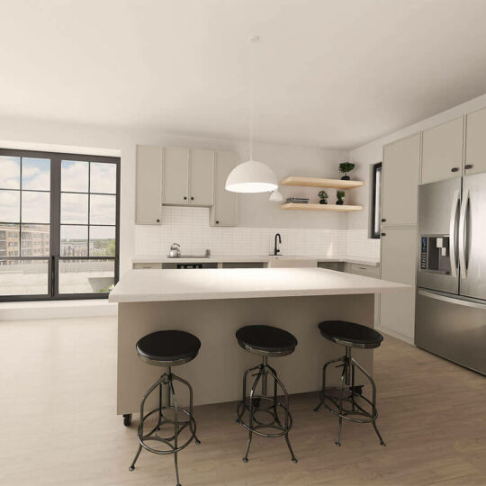 Intersect Apartment Interior Unit Kitchen